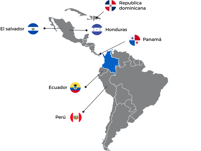 Mapa de operación Latam